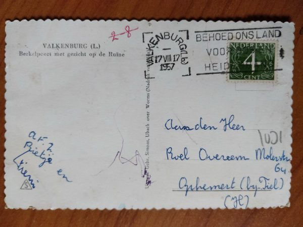 Postcard Valkenburg Berkelpoort - Image 2