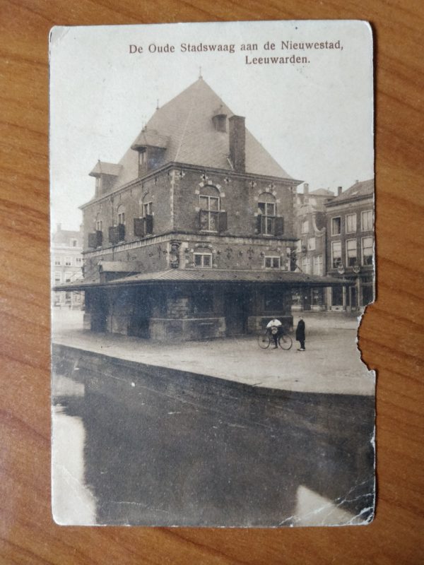Postcard Holland Leeuwarden Stadswaag
