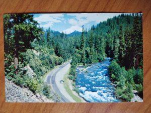 Postcard River and Lake Canada