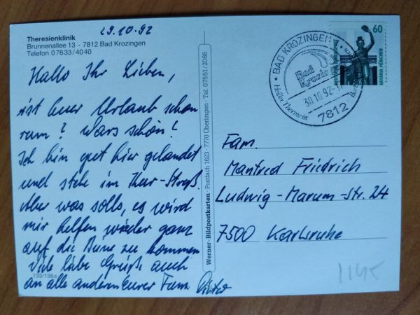 Postcard Bad Krozingen Theresienkliniek - Image 2
