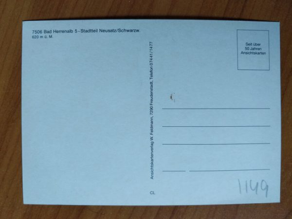 Postcard BadHerrenalb Neusatz - Image 2