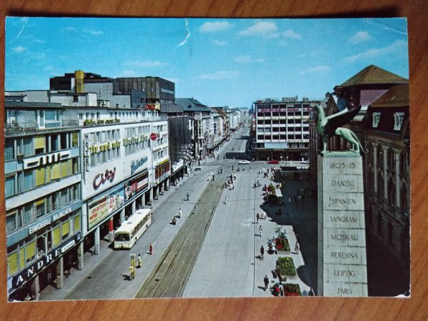 Postcard Karlsruhe Kaiserstrasse