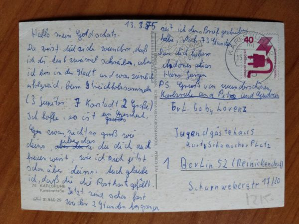 Postcard Karlsruhe Kaiserstrasse - Image 2