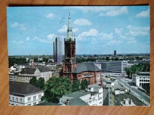 Postcard Dusseldorf Johanneskirche Church