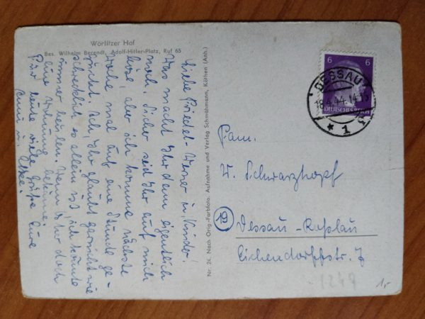 Postcard Worlitzer Hof - Image 2