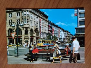 Postcard Karlsruhe Europaplatz