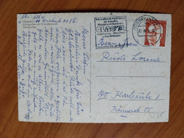 Postcard Gruss aus Dusseldorf - Image 2