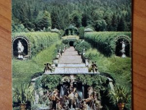 Postcard Schloss Linderhof Kaskaden