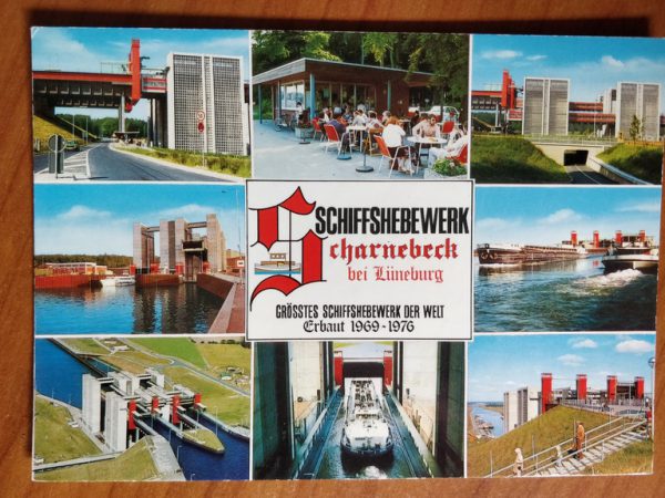 Postcard Schiffshebewerk Charnebeck Luneburg