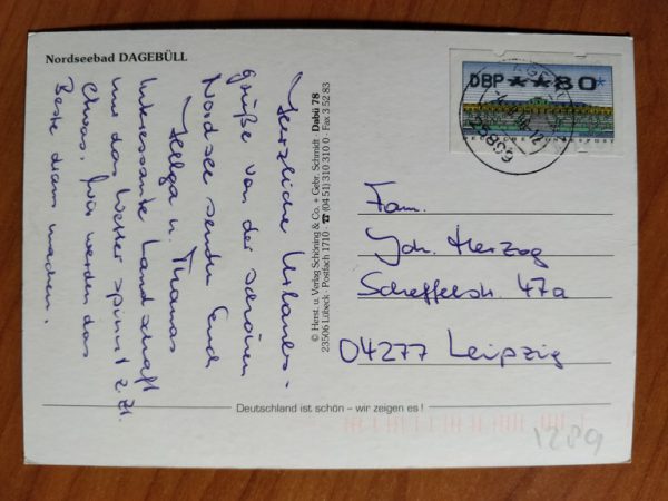 Postcard Nordseebad Dagebull - Image 2