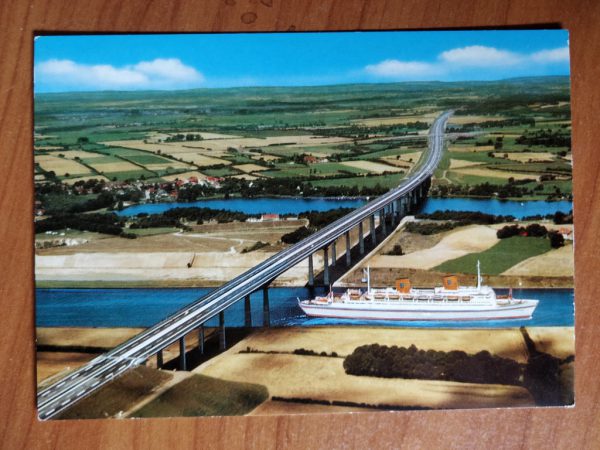 Postcard Rendsburg Autobahn