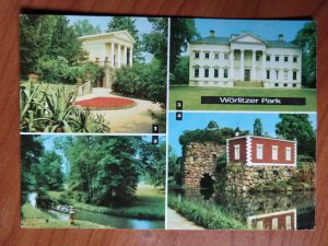 Postcard Worlitzer Park without stamps