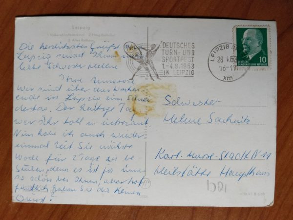 Postcard Gruss aus Leipzig - Image 2