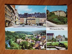 Postcard Mittweida Markt