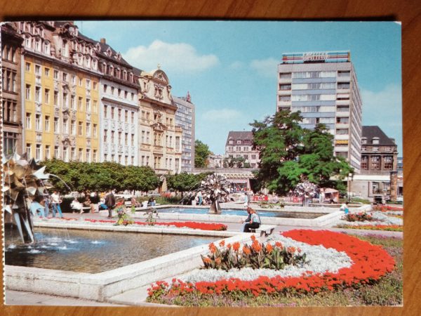 Postcard leipzig Messestadt