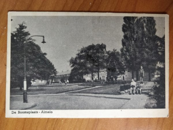 Postcard Almelo De Boomsplaats