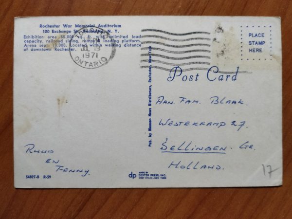 Postcard Ontario War Memorial - Image 2