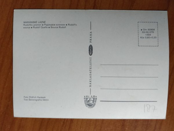 Postcard Marianske Lazne - Image 2