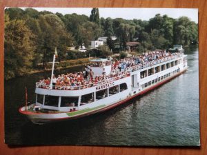 Postcard Rederei Winkler Boat Berlin