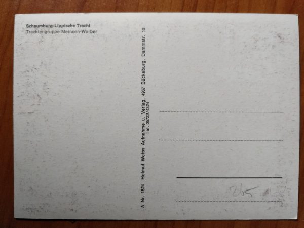Postcard Schaumburg Lippische Tracht - Image 2