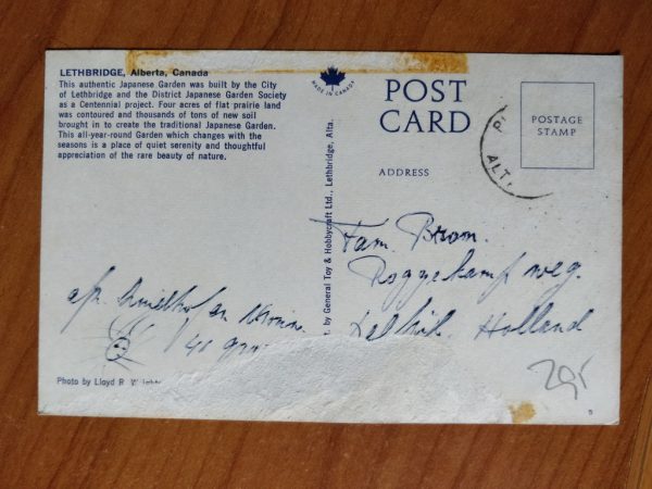 Postcard Lethbridge Alberto Canada - Image 2