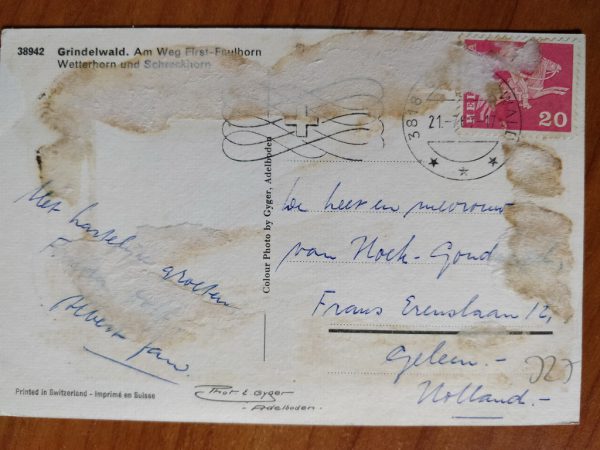 Postcard Grindelwald Mountains - Image 2