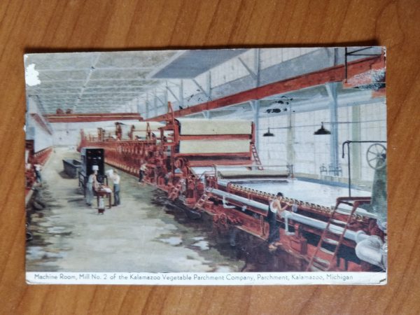 Postcard Machine Room Kalamazoo Michigan