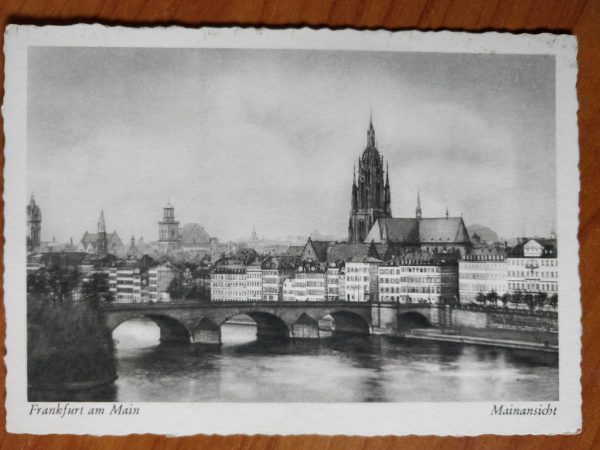 Postcard Frankfurt am Main Mainansicht