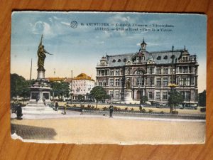 Postcard Antwerpen Koninklijk Atheneum