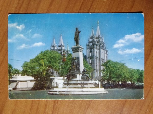 Postcard Monument Salt Lake City Utah
