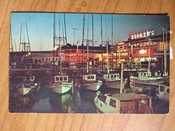 Postcard Warf at Night San Fransisco