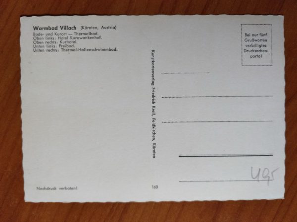 Postcard Warmbad Villach - Image 2
