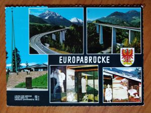 Postcard Europabrucke Schoenberg