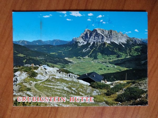 Postcard Grubigstein Hutte