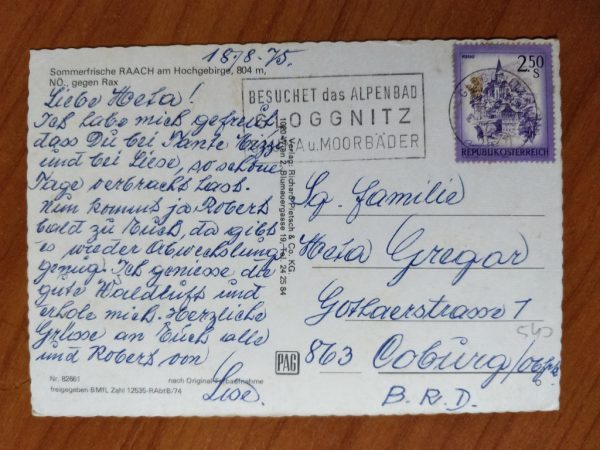 Postcard Raach gegen Rax - Image 2