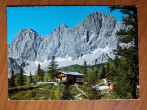 Postcard Türlwandhütte Dachsteinstrasse