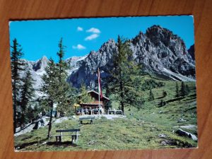 Postcard Türlwandhütte mit Tuerlspitzen