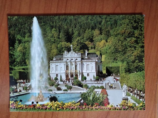 Postcard Castle Linderhof Ettal