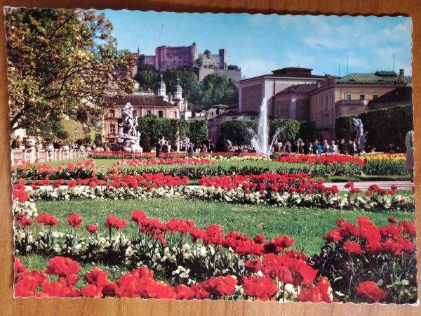 Postcard Salzburg Flowers