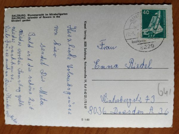 Postcard Salzburg Flowers - Image 2