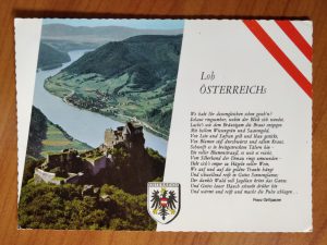 Postcard Lob Austria Castle