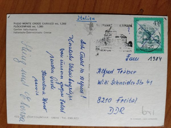 Postcard Paso Monte Carnico - Image 2