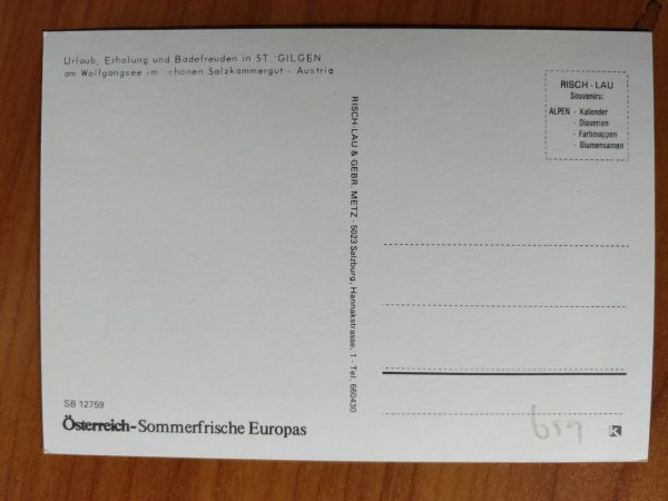 Postcard Sint Gilgen - Image 2