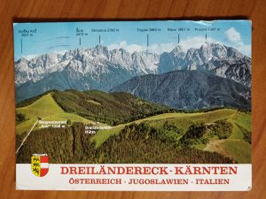 Postcard Dreilandereck Austra Italy Yugaslavie