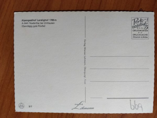 Postcart Niederthal bei Umhausen - Image 2