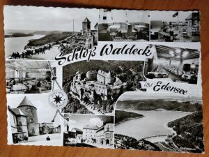 Postcard Castle Waldeck Edersee