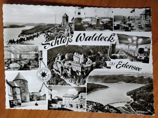 Postcard Castle Waldeck Edersee