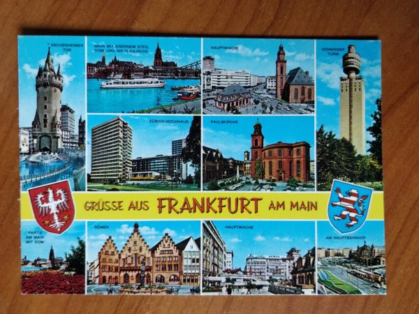 Postcard Grusse aud Frankfurt