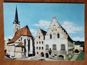 Postcard Wasserburg Rathaus