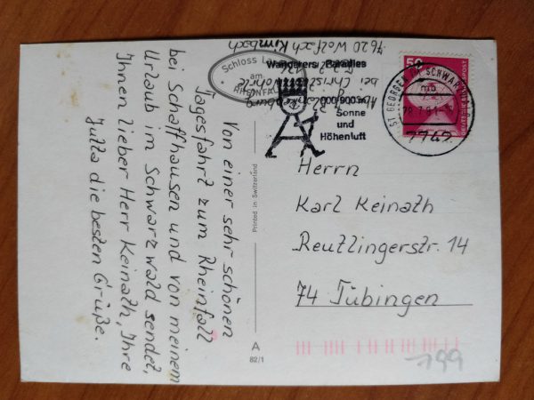 Postcard Rheinfall und Schaffhausen - Image 2